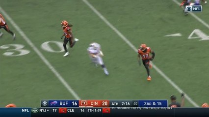 George Iloka puts the exclamation point win over Bills with INT