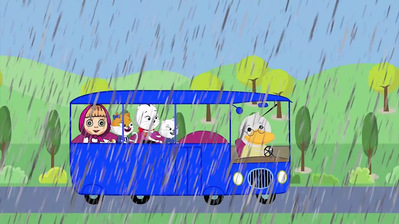 Wheels On The Bus New Charer Dora the Explorer ! Masha ! PJ Masks ! FINGER FAMILY LYRICS & MORE