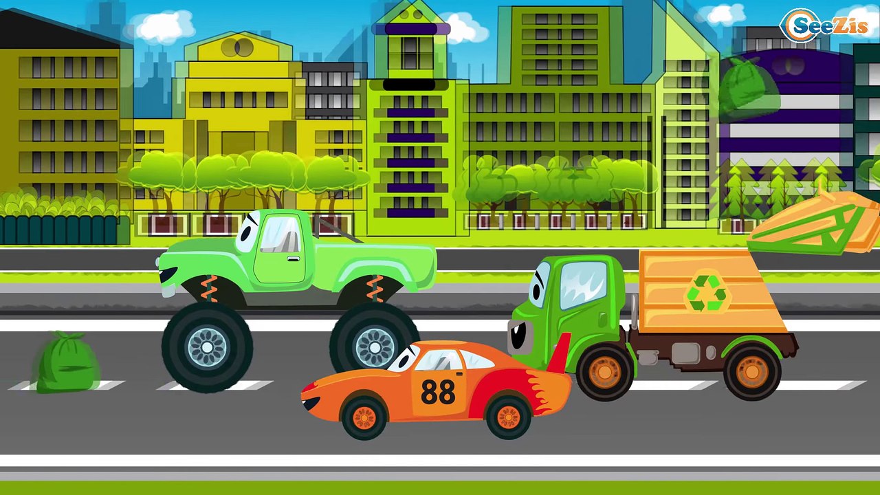 Строительные Машинки - Экскаватор, Грузовик и Кран. Мультики про машинки Мультфильмы для детей