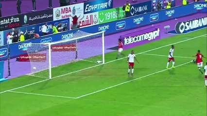 الهدف الاول في مباراة مصر والكونغو المؤهلة لكأس روسيا 2018 بقدم محمد صلاح