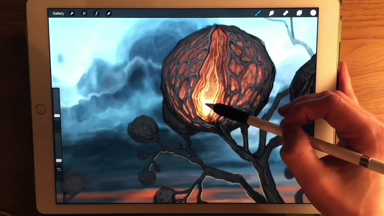 Apple Pencil drawing tutorial - HOW TO TURN A DRAWING INTO A PAINTING, PART 2