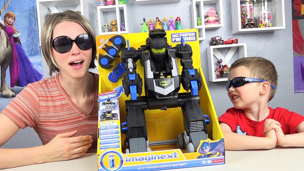 Batman Imaginext RC Transforming Batbot Minion Toys Trouble DC Super Friends