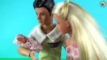 Мультик с куклами Беременная Штеффи Барби Жизнь за 10 минут Видео для девочек Toys Pregnant doll