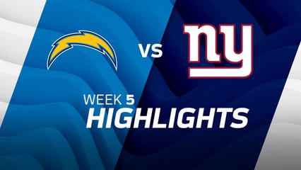 Chargers vs. Giants highlights | Week 5