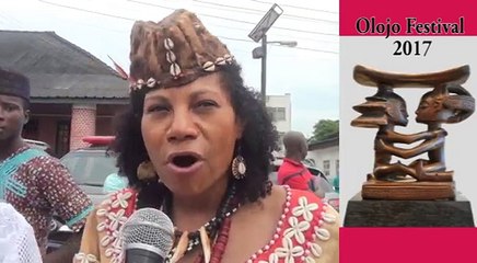 Ooni of Ife , Oba Ogunwusi receives another Olori, Queen Diambi  from Congo @ Olojo Festival 2017