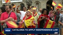 i24NEWS DESK | Catalonia to apply independence law | Sunday, October 8th 2017