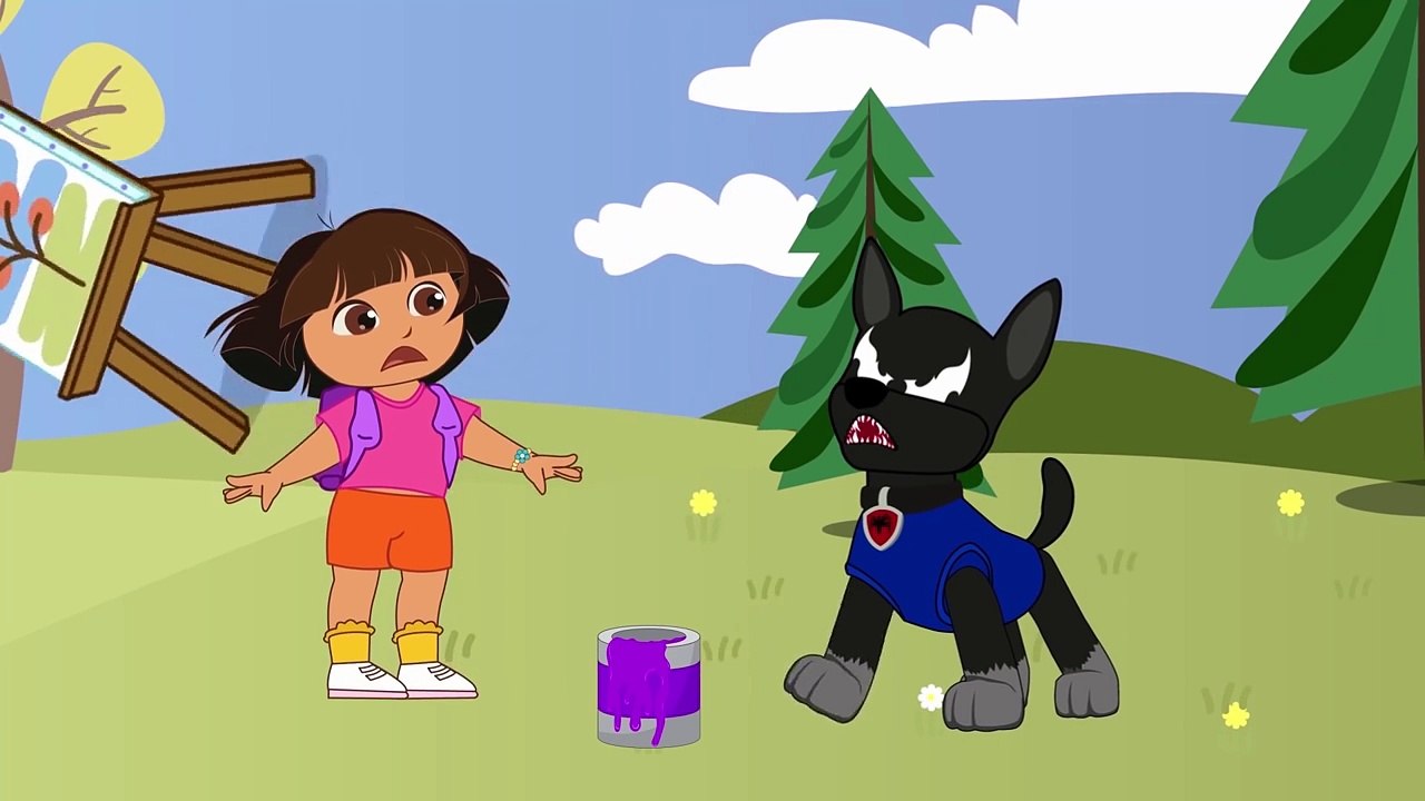 Masha And Dora Halloween Dog Patrol 12 Funny Story Finger Family Nursery Rhymes