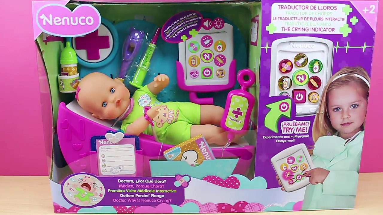 Muñeca Bebé Nenuco - Doctora ¿Por qué llora? | Juguetes de Nenuco en español | Nenuco esta malito