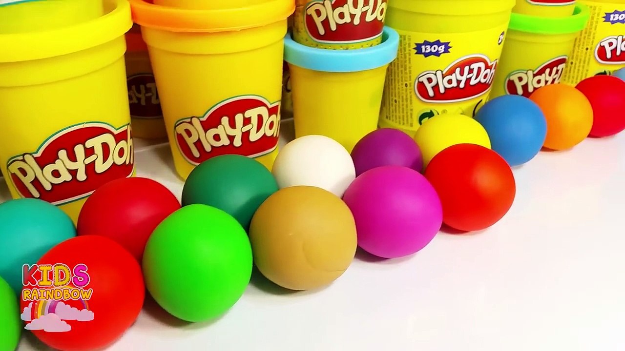 Learn Alphabet 26 Letters with Objects Animals Vegetables Fruits and Play-Doh From A to Z