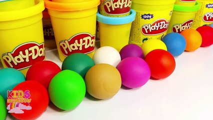 Learn Alphabet 26 Letters with Objects Animals Vegetables Fruits and Play-Doh From A to Z