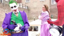 Spiderman Rapunzel Bad Joker Dancing In Real Life - Fun Princess Heroes Amazing Superheroes Videos