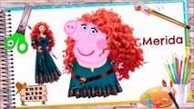 PEPPA PIG DISFARCE VÁRIAS PRINCESAS E PERSONAGENS DA DISNEY COMPLETO EM PORTUGUÊS COSTUME PEPPA PIG!