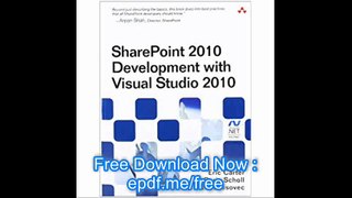 SharePoint 2010 Development with Visual Studio 2010 (Microsoft Windows Development Series)