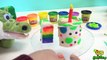 Play doh Cake How to make Play Doh Rainbow Cake Surprise Toys! DIY playdough desserts Food