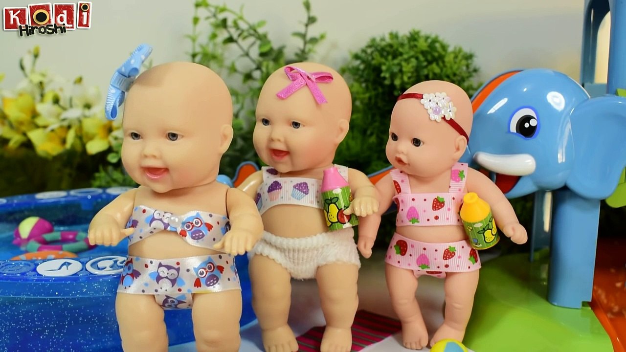 TRETA NA PISCINA DAS MINI MIUDINHAS NOVELINHA DE BRINCADEIRAS DAS MINI BONECAS PLAY TOYS