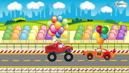 The Brave Fire Truck and Super Cars - Funny Cars - Cars & Trucks for Kids