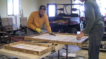 How to Make a Concrete Coffee Table and Acid Stain Concrete