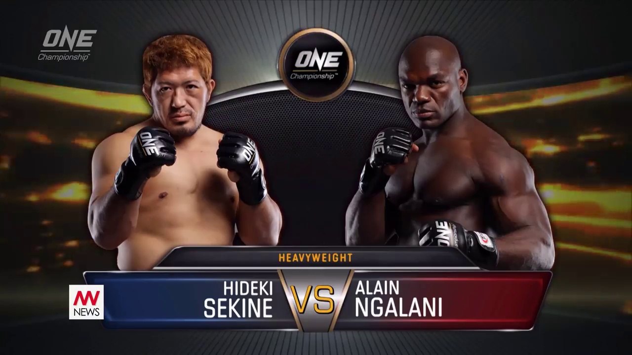 Alain Ngalani knocked down Hideki Sekine of Japan with one single PUNCH