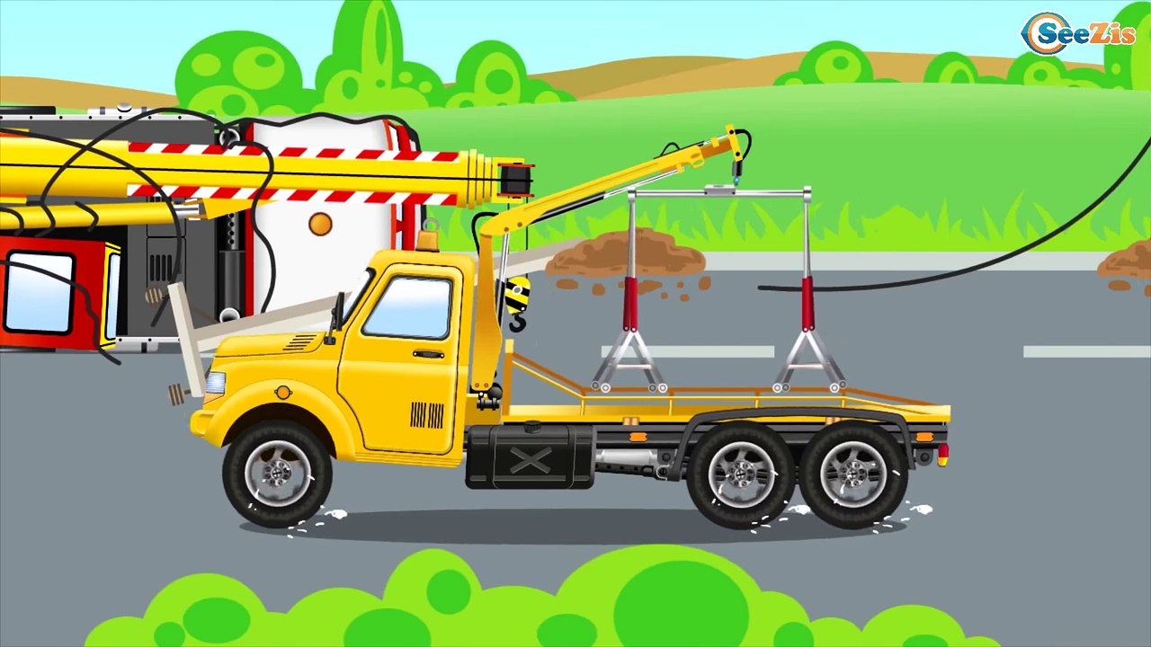 The Tow Truck & Car Service - Cars Cartoons about Service Vehicles - Videos for kids
