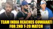 India vs Australia 2nd T20I : Virat Kohli and Co. arrive in Guwahati| Oneindia News