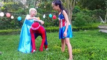 Người Nhện, Công Chúa Elsa Chơi Đập Bóng Bay - SpiderMan Dam Balloons