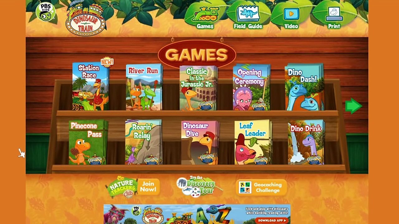 Dinosaur Train - PBS Website Review - Dinosaur Games Kids Online Play ...