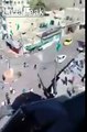 Palestinians dropping washing machine from high floor on IL army