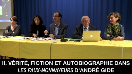 II. Vérité, fiction et autobiographie dans Les Faux-Monnayeurs d'André GIDE, Christine JAOUEN et Jean-Pierre LANGEVIN