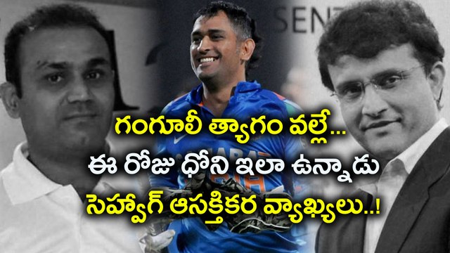 Virender Sehwag Says Ganguly Sacrificed His Batting Spot For MS Dhoni