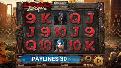 New online casino slot "The Dead Escape" by Habanero Systems