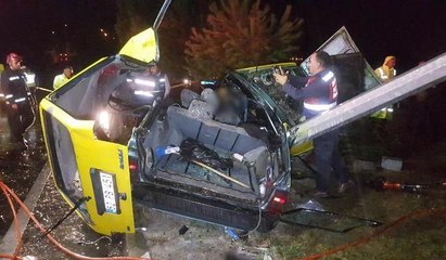 Aydın'da yolcu treni ile otomobil çarpıştı