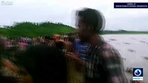 Dramatic video of Rohingya Muslims trying to swim across river to Bangladesh