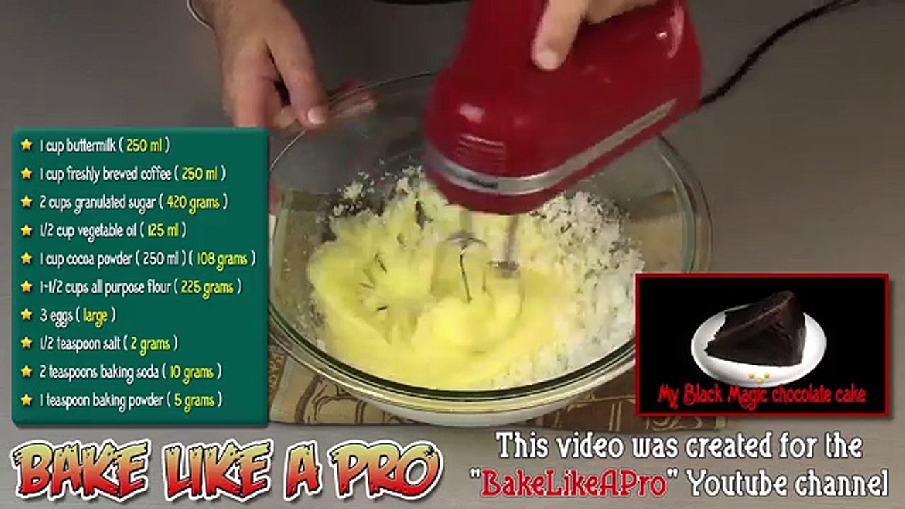 Black Magic Chocolate Cake Recipe !