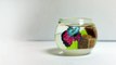 Cute, miniature Betta Fish / Treasue Chest fish bowl - Polymer clay/ Resin Tutorial