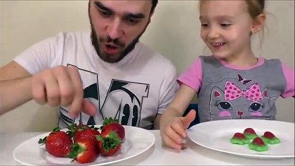Обычная Еда против Мармелада! Real Food vs Gummy Food - CANDY CHALLENGE! Kids Re Bad Baby