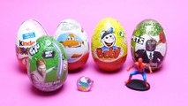 7 Surprise Eggs - Spider Man, Bobby, Barbie, Disney Planes, Star Wars & Kinder Surprise Egg