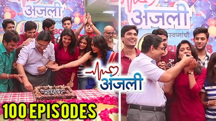 Anjali Serial 100 Episodes Celebration | Cake Cutting | Suruchi Adarkar, Harshad Atkari | Zee Yuva