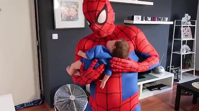 Bad Silicone Baby vs T-Rex / Godzilla! w/ Spiderman Frozen Elsa Maleficent Funny IRL