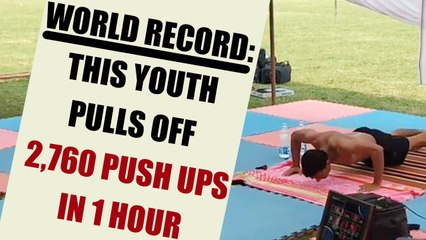World record: Ashwini Singh does 2,760 push-ups in 1 hour | OneIndia News