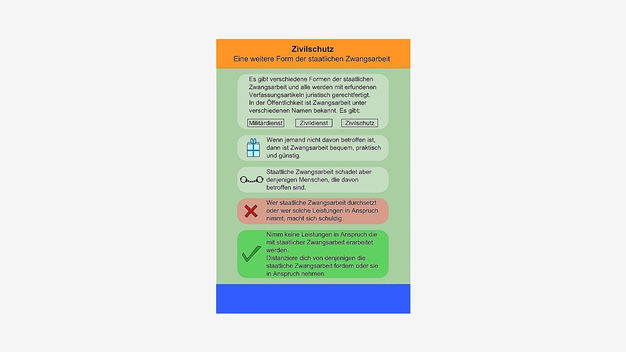 Zivilschutz - Eine weitere Form der staatlichen Zwangsarbeit