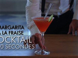 Cocktail en 60 secondes : Margarita à la fraise