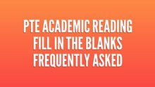 Reading Fill in the Blanks