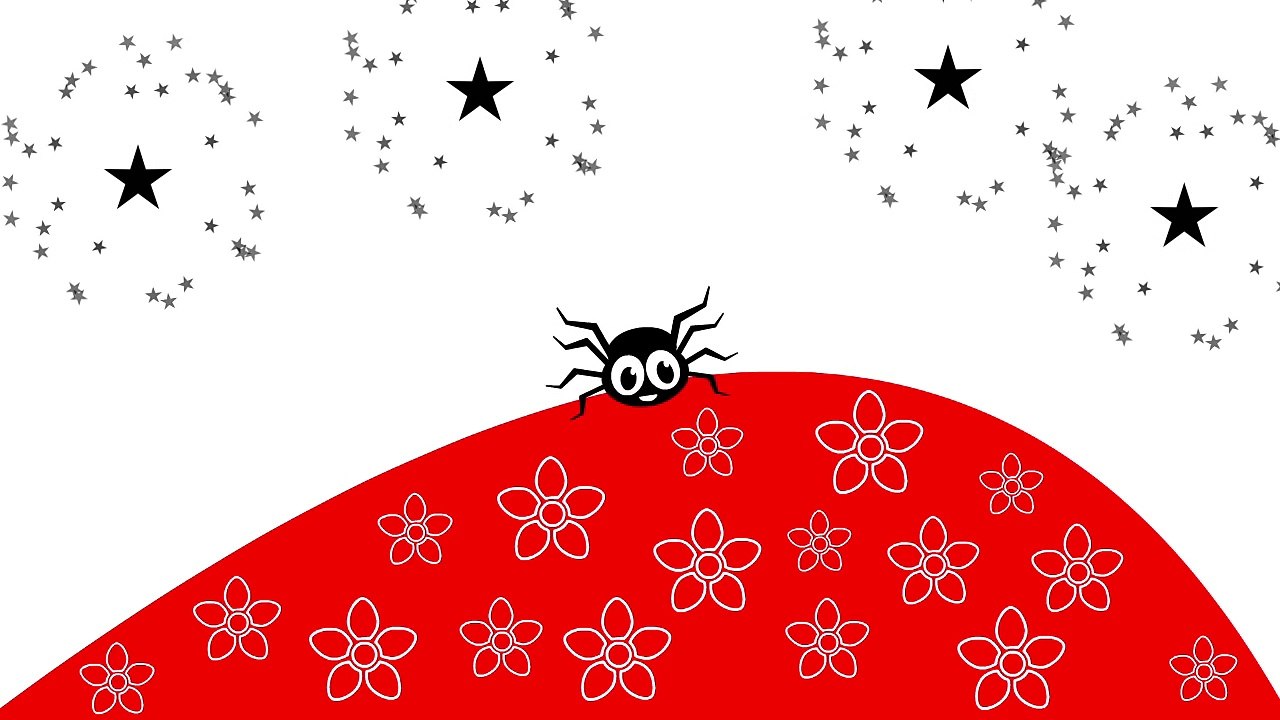 Baby Sensory - Itsy Bitsy Spider - Black White Red Infant Visual Stimulation