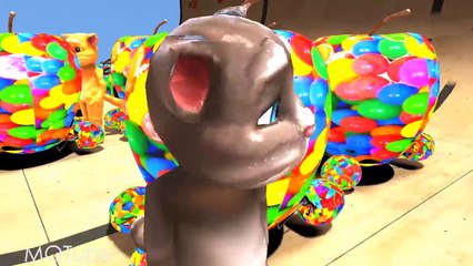 Baby Talking Tom Learn Colors with Balls and Cars