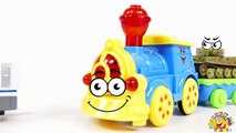 TRAINS FOR CHILDREN VIDEO: Crazy Trains Crash at Railway, Battle Toys for Kinder Surprise