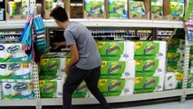 24 HOUR TOILET PAPER FORT INSIDE WALMART!