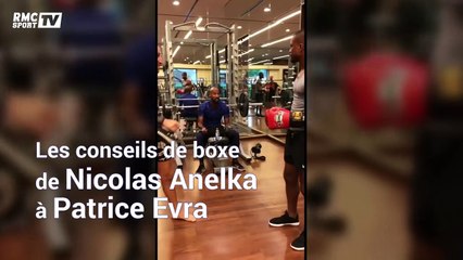 Anelka donne des conseils de boxe... à Pat' Evra