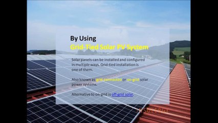 What is grid tie solar system - YouTube
