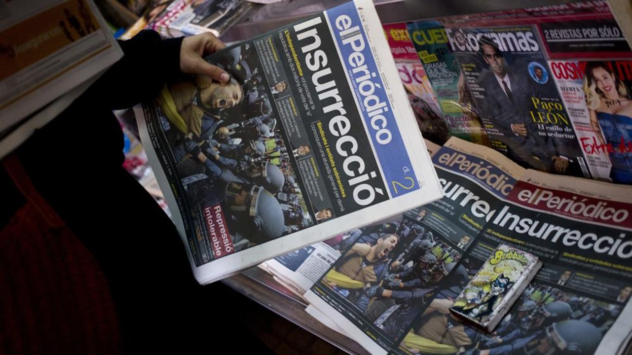 Spain's media spin on Catalonia - The Listening Post - (Lead)