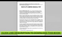Back Up Camera Manual
